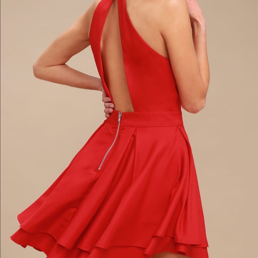 Lulu’s dress rehearsal skater dress red XS